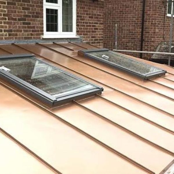 Copper Roofing with skylights